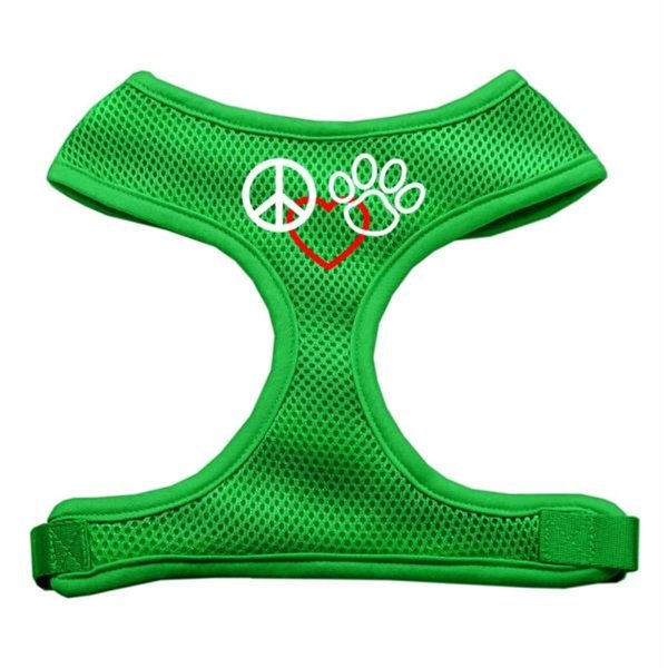 Unconditional Love Peace  Love  Paw Design Soft Mesh Harnesses Emerald Green Small UN852456